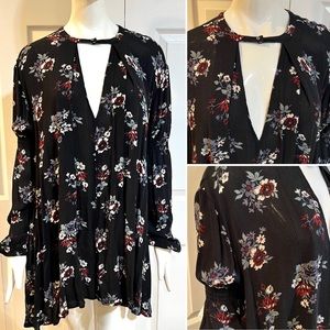 Free People-Juliet Sleeve-Floral Mini Dress-Sz M